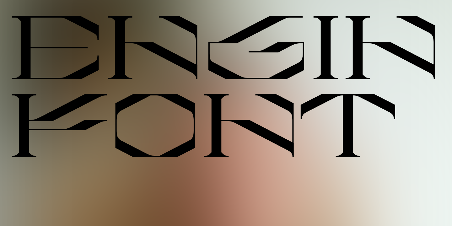 Engin Font preview